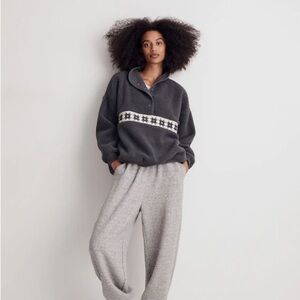 Madewell Re)sourced Sherpa Popover Top